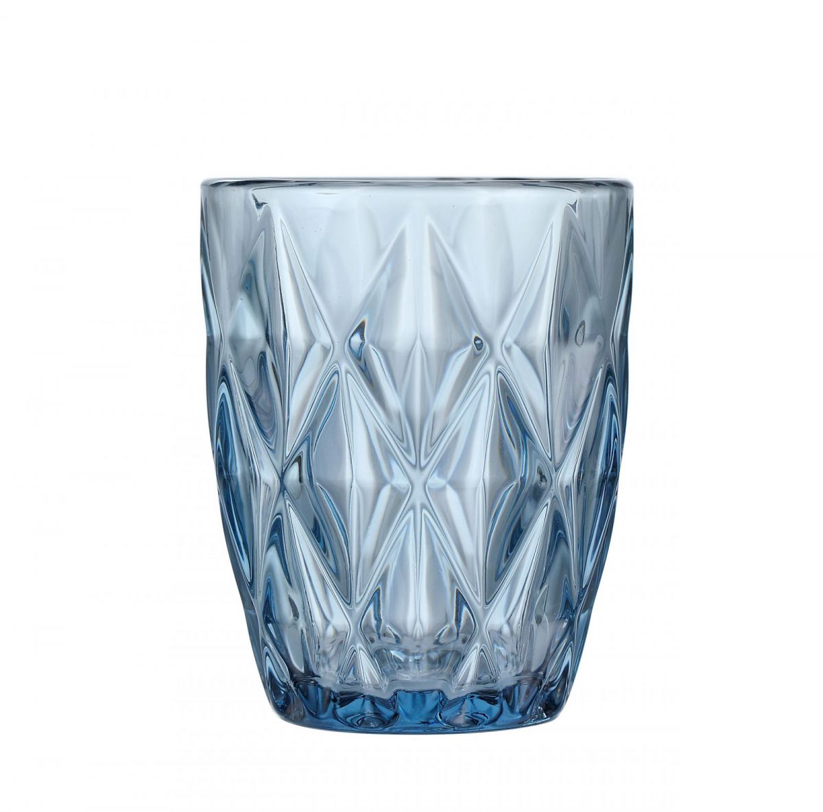 Syros Blue Tumblers 270ml vintage diamond drinking glasses