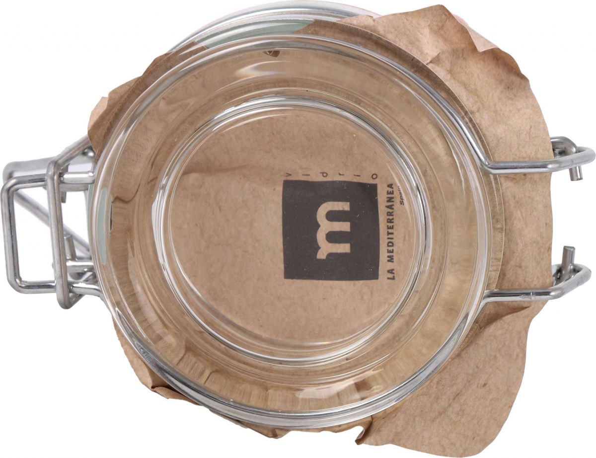 Clip Top Airtight Clear Glass Storage Spice Herb Jam Kitchen Jar 350ml