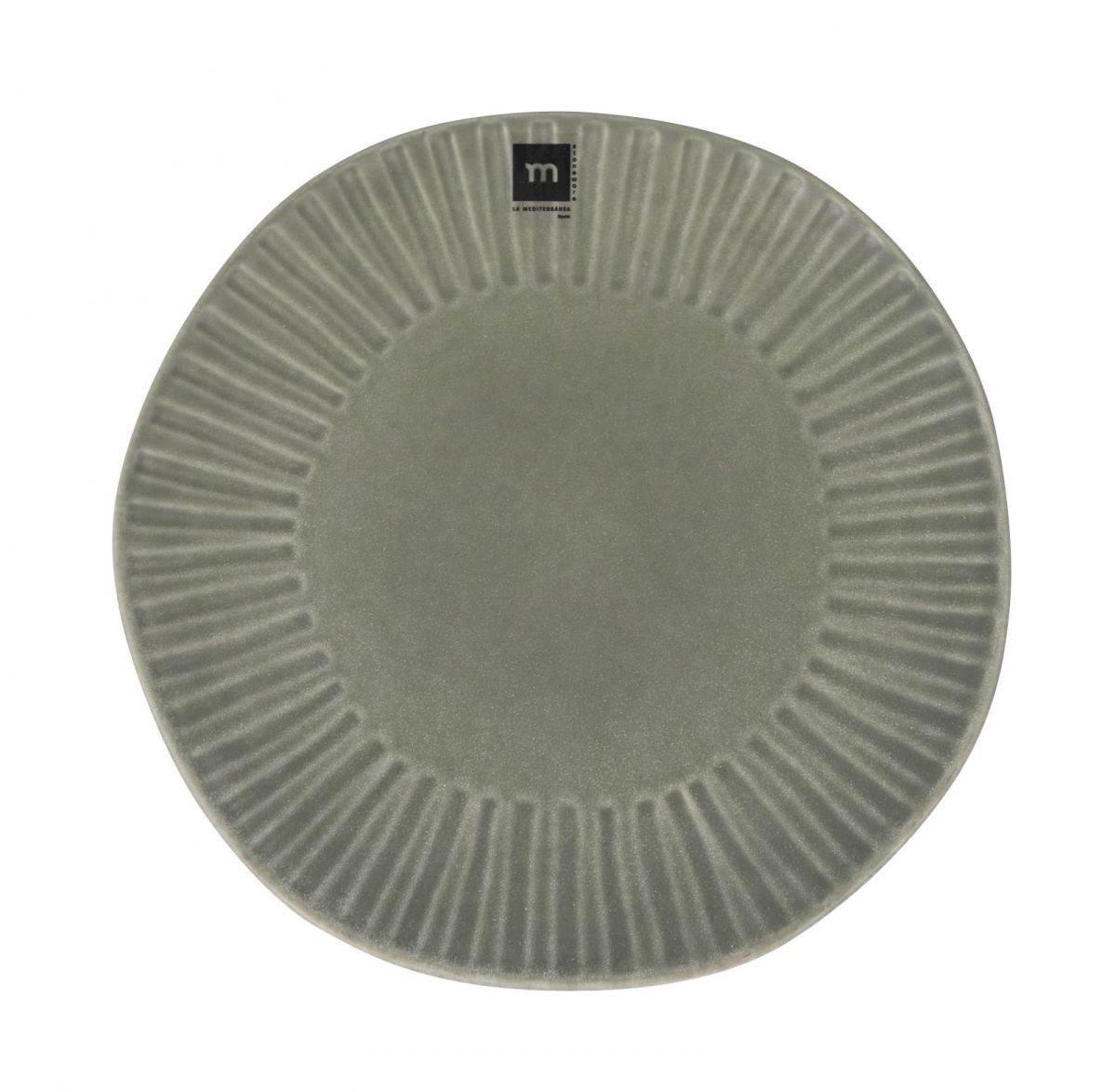Aisa green 27cm Dinner plate Irregular shape Stoneware