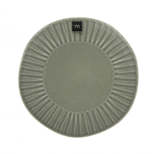 Aisa green 21.5cm Dessert Irregular shape Stoneware