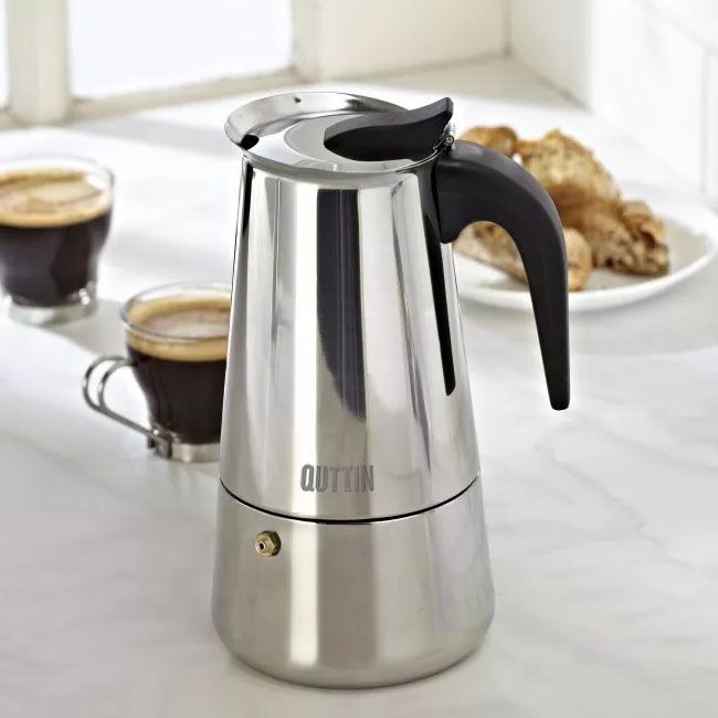 Induction Coffee maker Stainless Steel 4 cups Quttin
