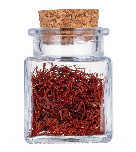 Kitchen Jar glass 50ml Square with cork