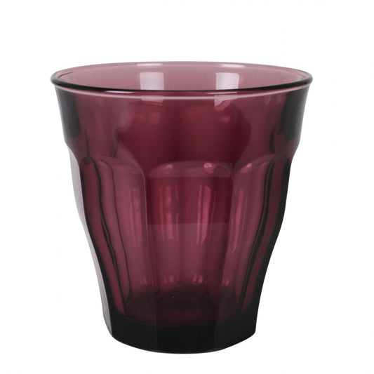 Duralex Cranberry Picardie drinking glasses tumblers 250ml