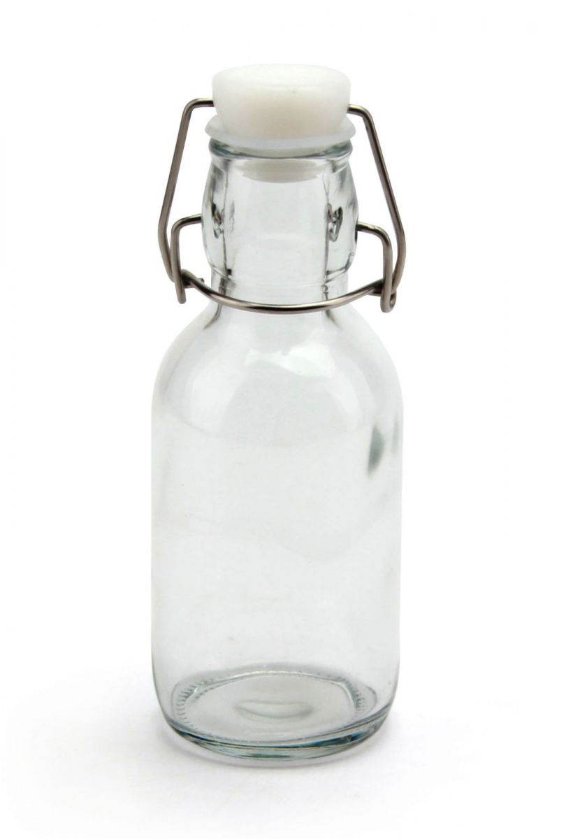 Glass Swing Flip Top Lid Bottles water wine Cider Reusable Home 250ml White top