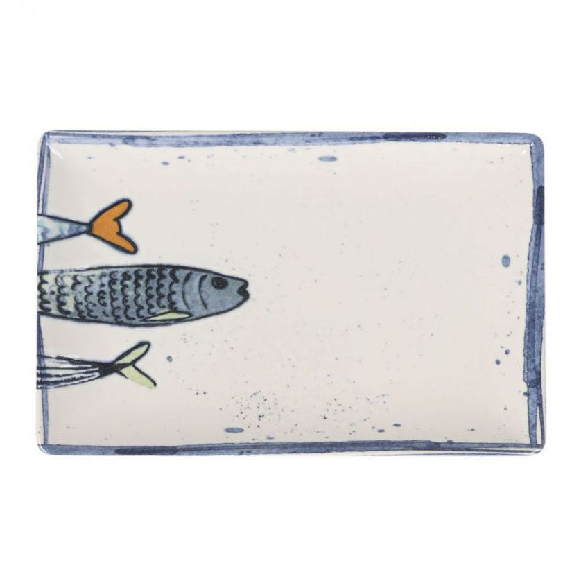 Catch of the day rectangular 20x13cm Dessert plate tapas dish Peixe