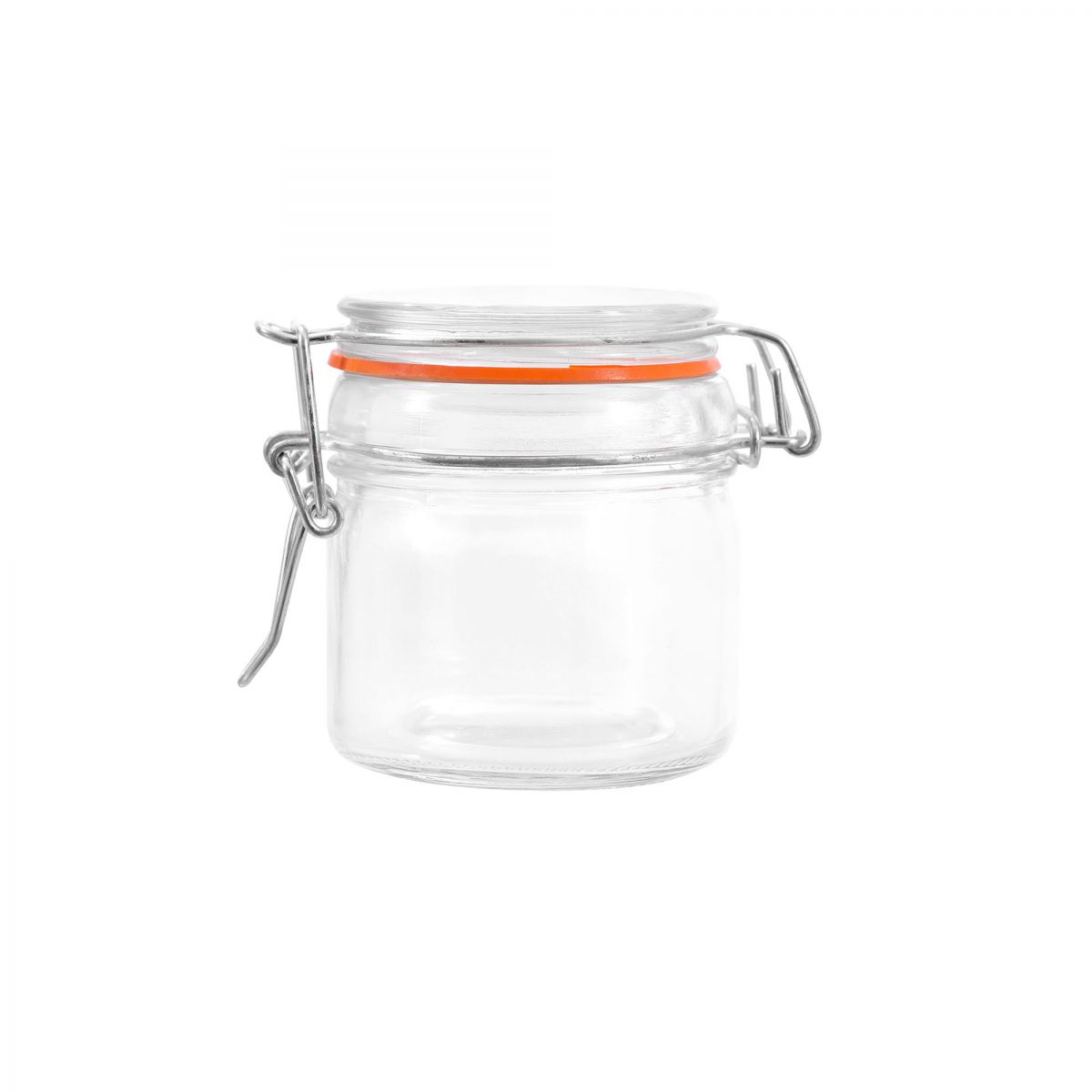Clip Top Airtight Clear Glass Storage Spice Herb Jam Jar 100ml
