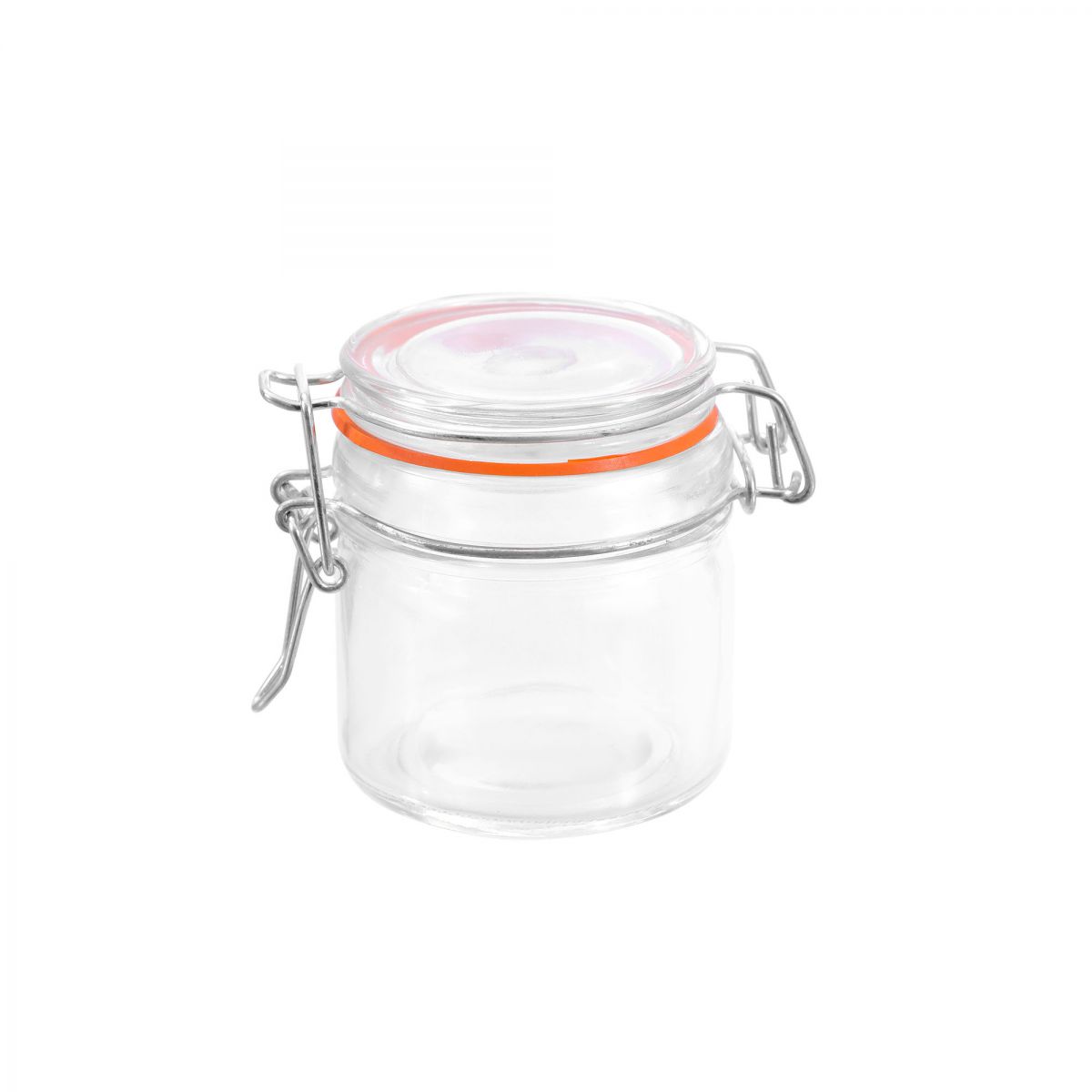 Clip Top Airtight Clear Glass Storage Spice Herb Jam Jar 100ml