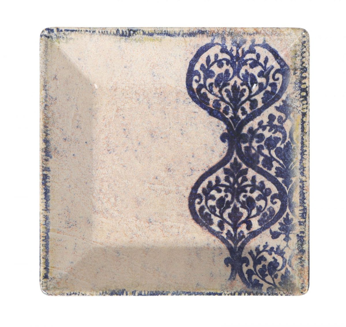 Rhombus square bowl 18x18cm Stoneware
