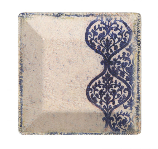Rhombus square bowl 18x18cm Stoneware