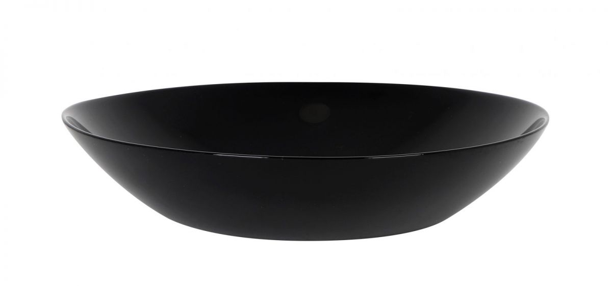 12pcs Opal glass Dinner set Tempered Resistance BLACK