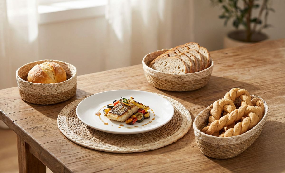 Place Mat wicker trivet round 30cm Privilege