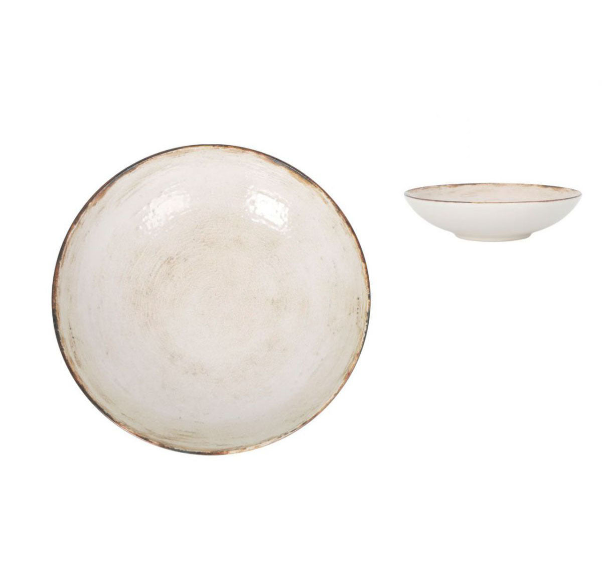 Menulis 21cm pasta bowls Embossed Stoneware