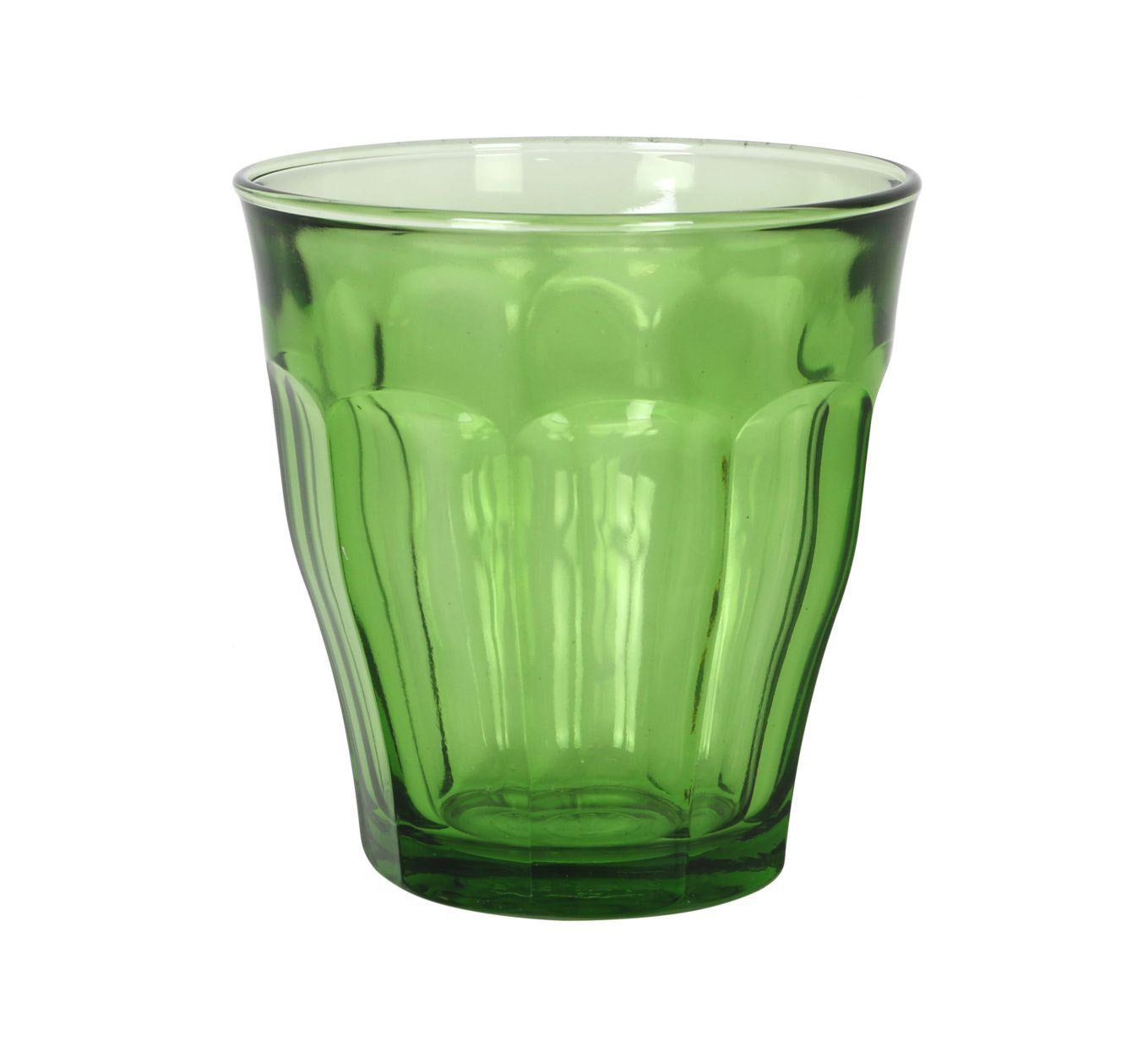 Duralex Green Picardie drinking glasses tumblers 250ml