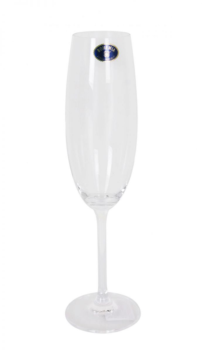 Noela Champagne Flute Bohemia Crystal 220ml prosecco cava glass