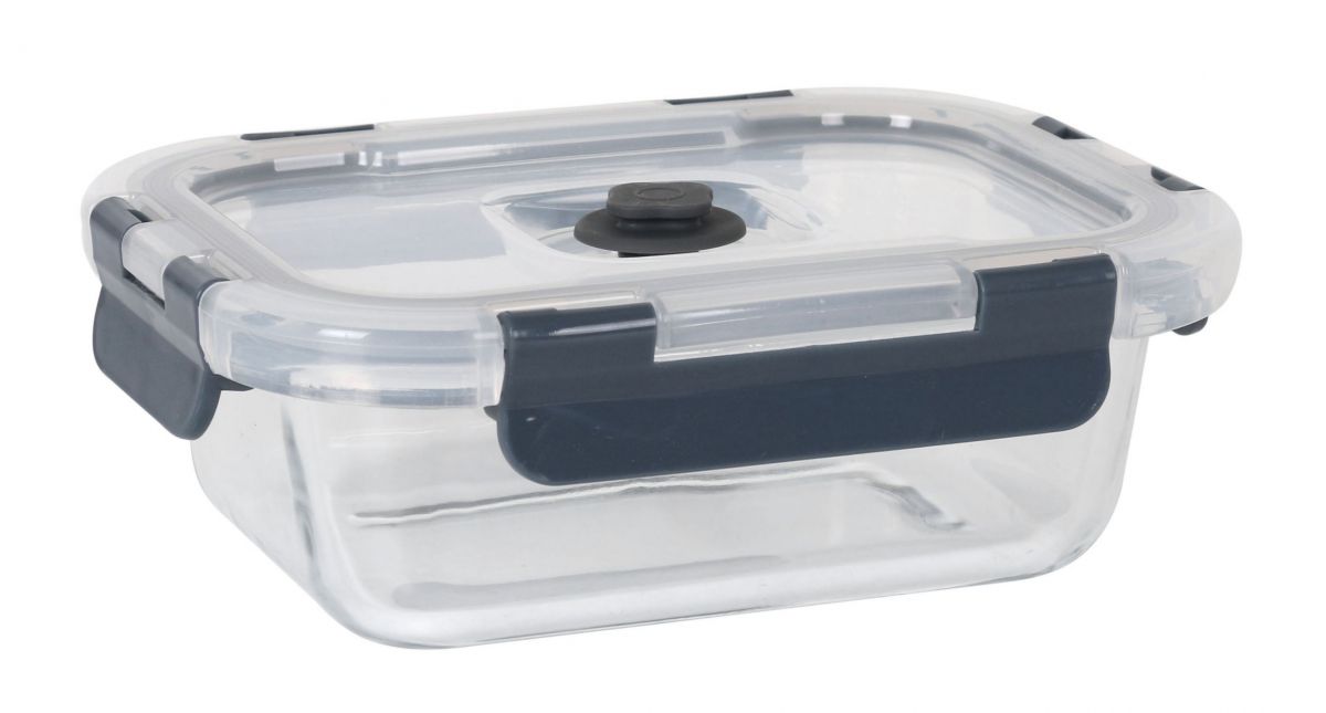 Air vacuum 375ml rectangular food containers kitchen storage pump QUTTIN