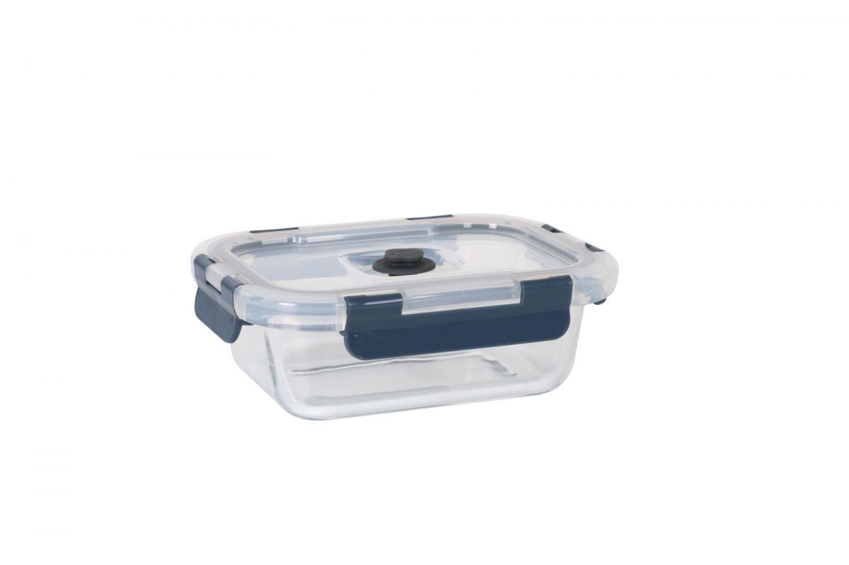 Air vacuum 375ml rectangular food containers kitchen storage pump QUTTIN