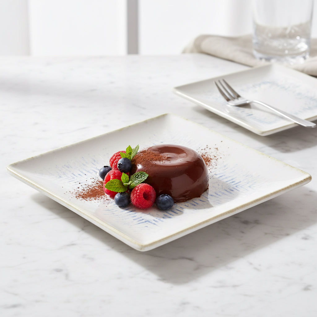 Nebulosa square 18x18cm dessert side plates