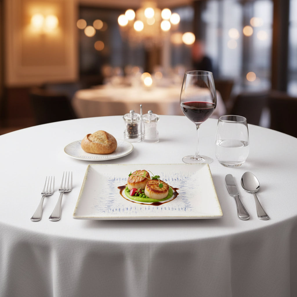 Nebulosa square 24x24cm Dinner plate Stoneware