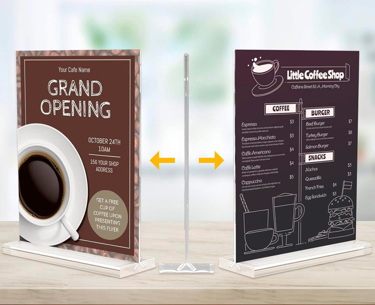 Table Menu Holder for Coffee Shops Restaurants My Bar