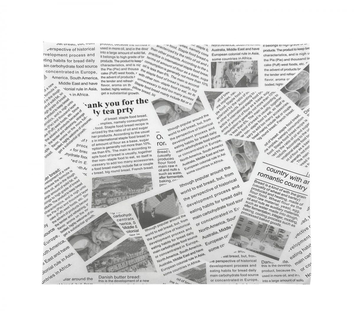 Graseproof Paper 31x28cm Pack of 50 grey