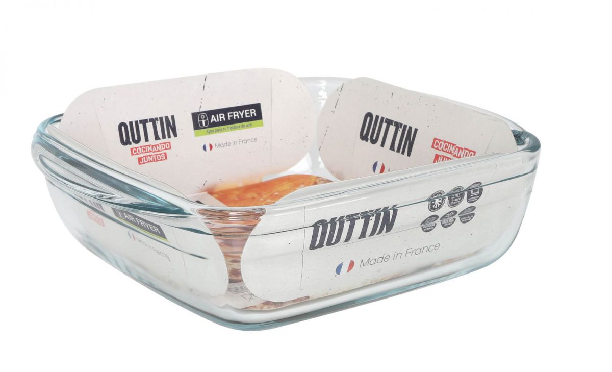 1.1L Square Oven dish Quttin  Borosilicate glass high quality Extra resistant