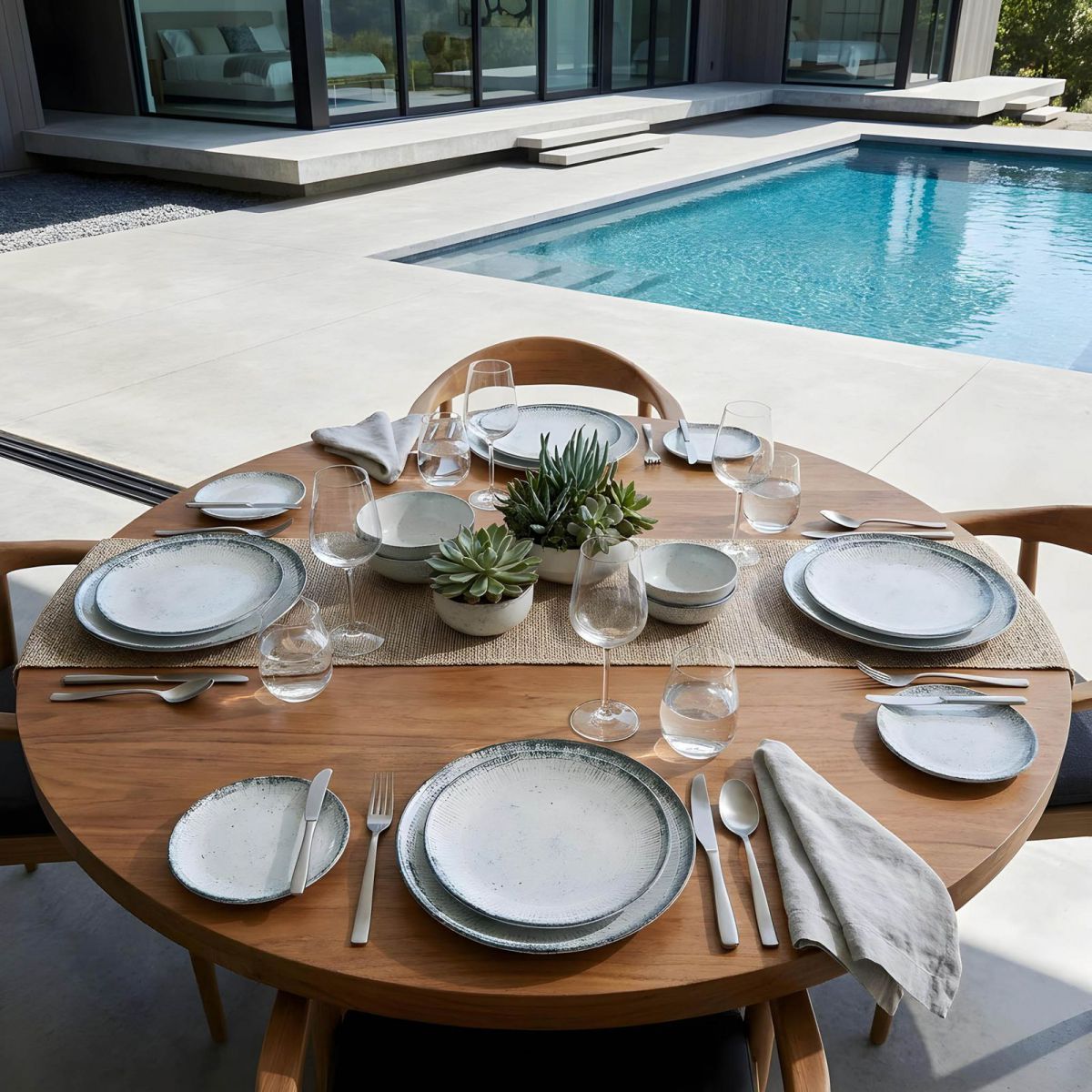 Kumo 32.5cm dinner plates under plates Stoneware