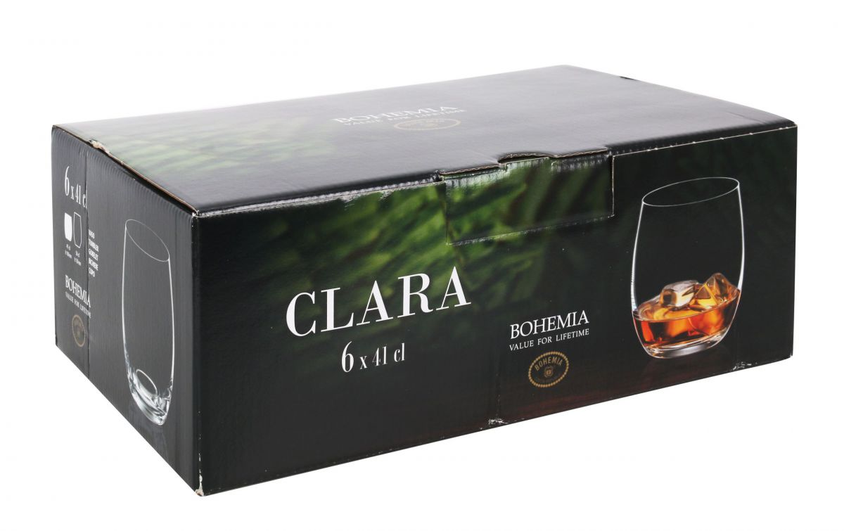 Lara Bohemia Crystal Tumblers drinking glasses 410ml