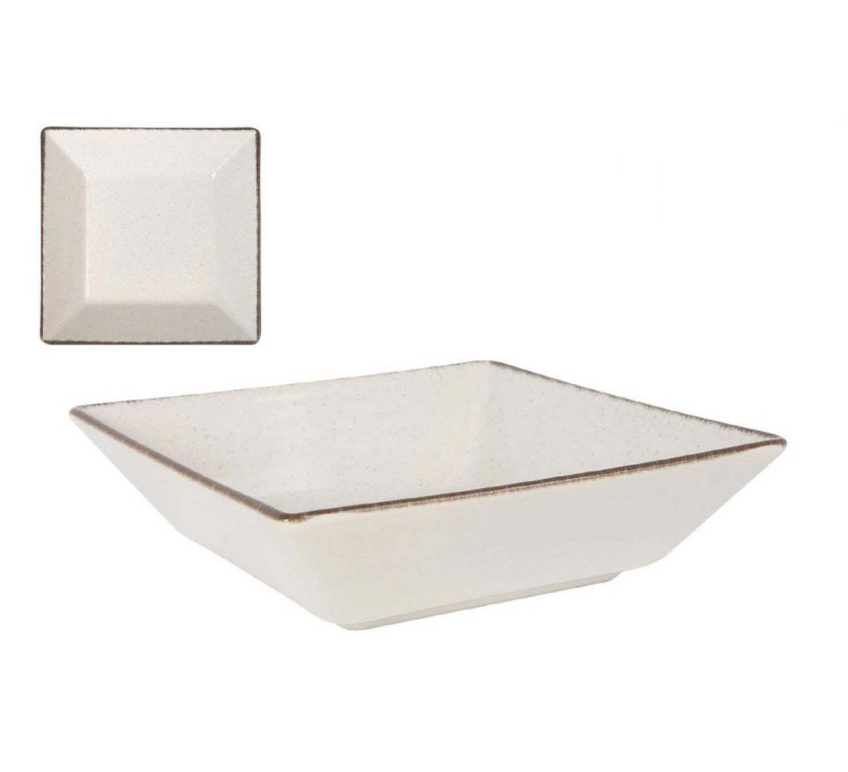Anllo square bowl 18x18cm Stoneware tapas dish starters desserts