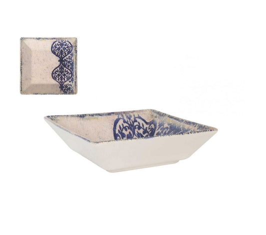Rhombus square bowl 18x18cm Stoneware tapas dish starters desserts