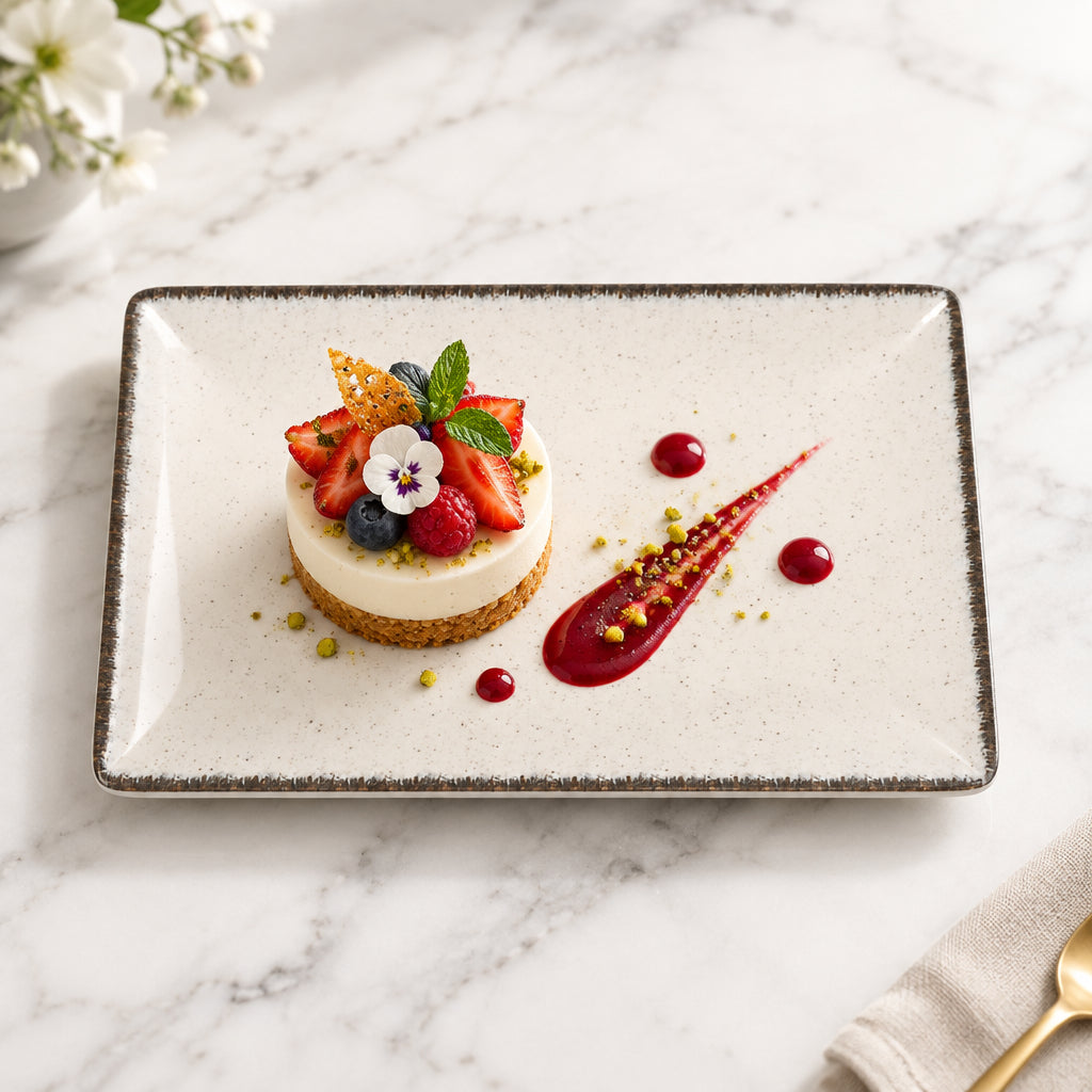 Anllo rectangular 20x13cm dessert side plates
