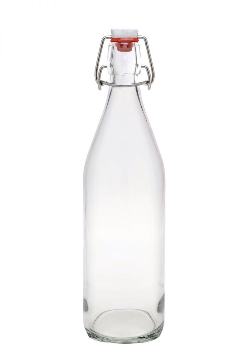 1L Glass Swing Flip Top Lid Bottles water wine Cider Reusable Home