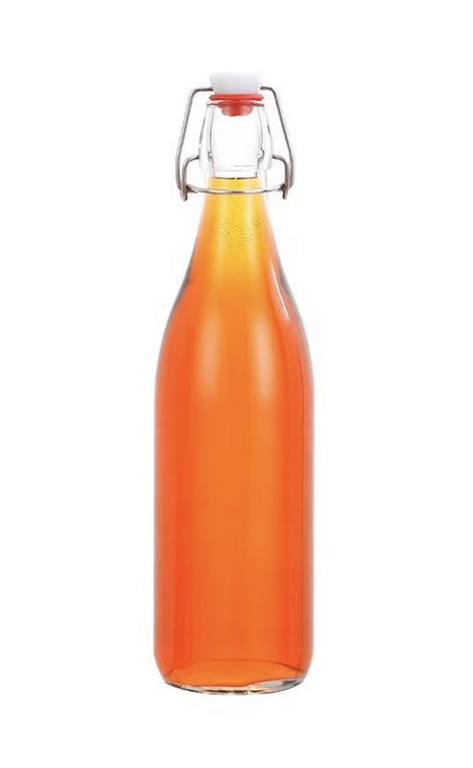 1L Glass Swing Flip Top Lid Bottles water wine Cider Reusable Home