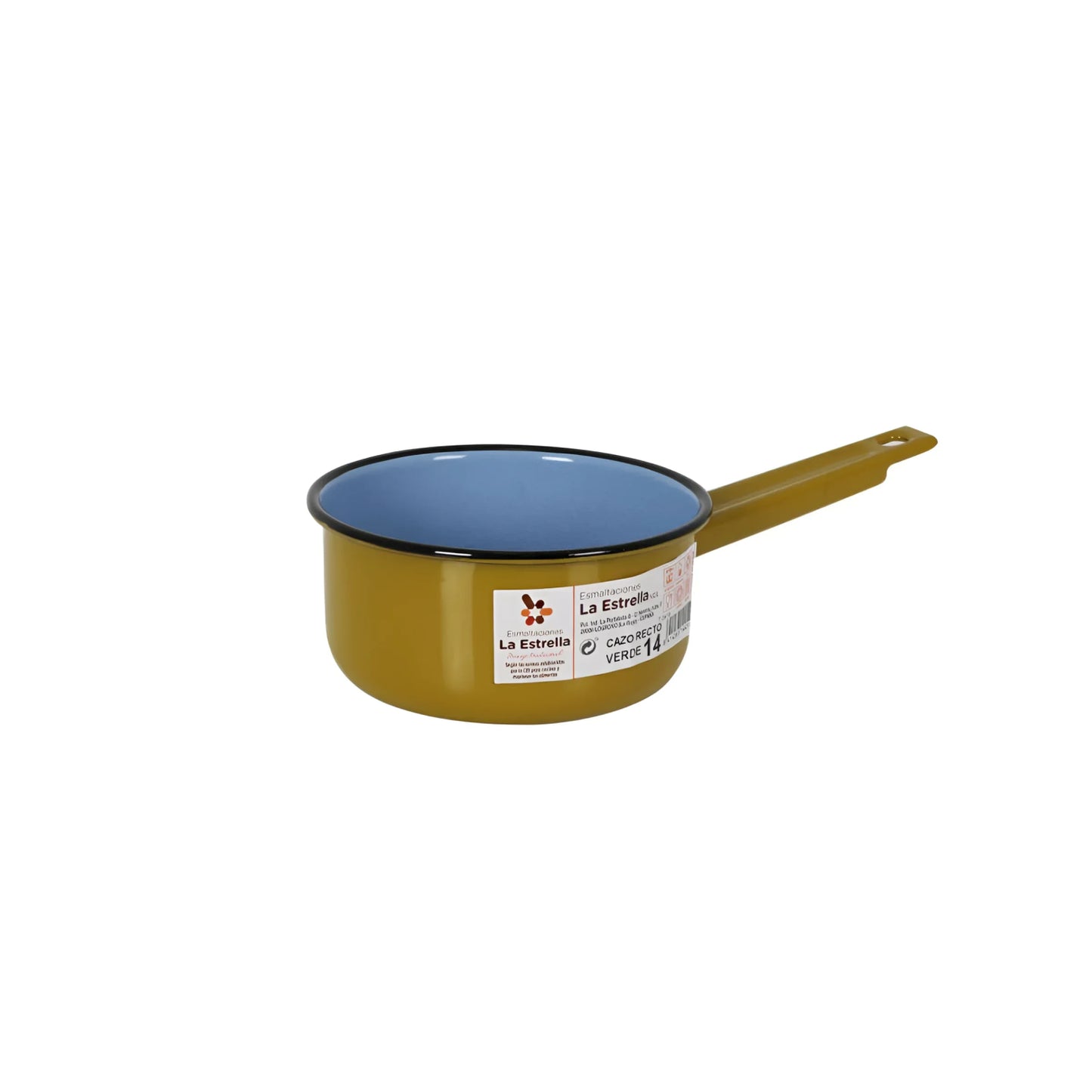 Green Saucepan Enameled Steel 14cm La Estrella