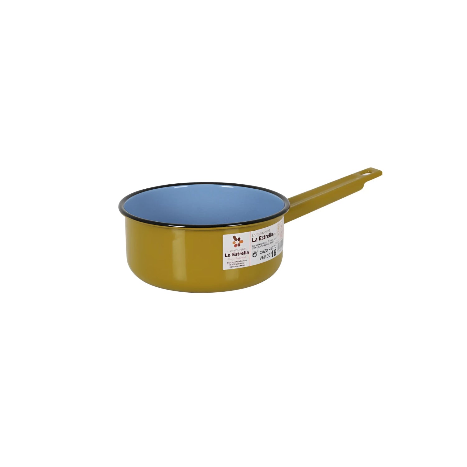 Green Saucepan Enameled Steel 16cm La Estrella