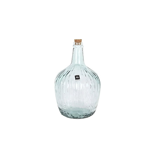 HAND MADE glass vintage rustic bottle decanter Carafe 4L APPLE STRIPES