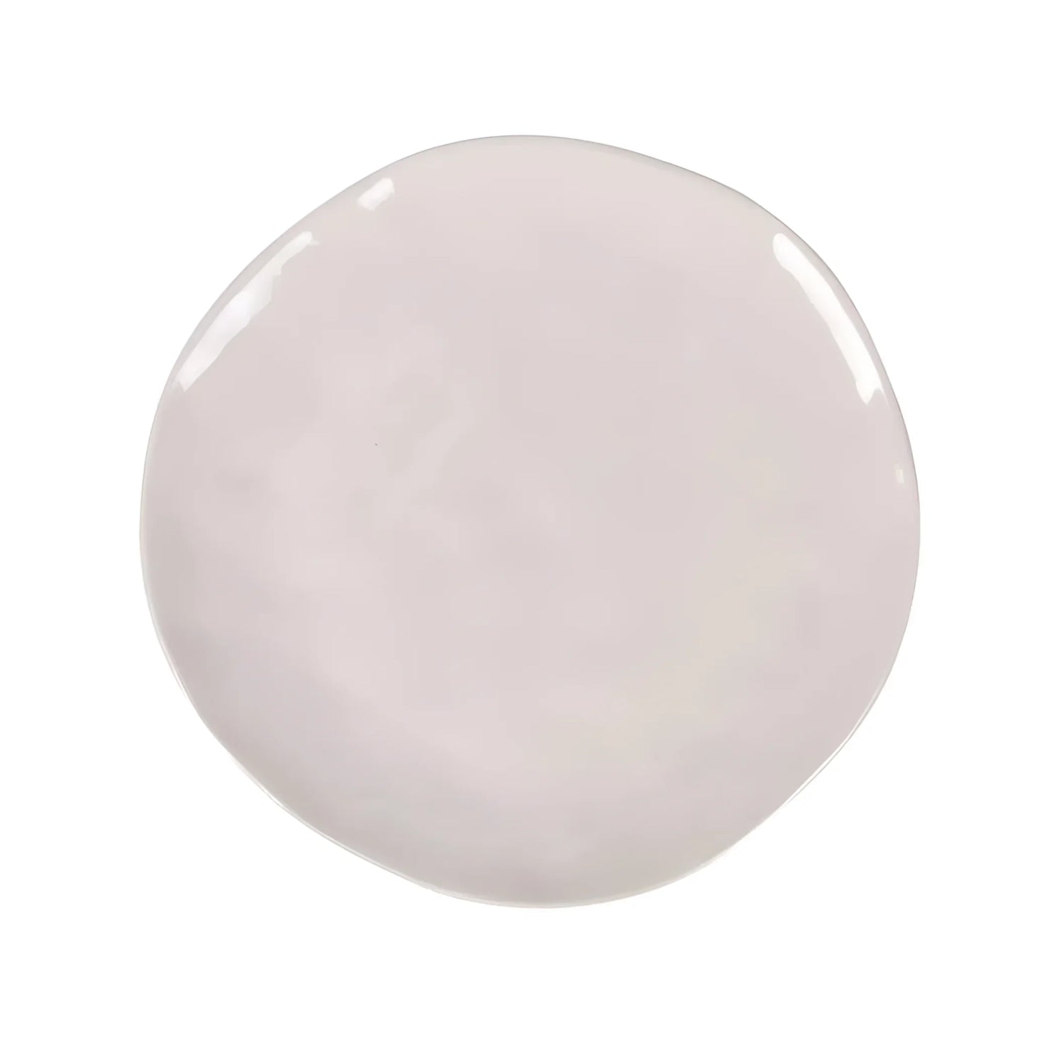 Ivory Iberica irregular shape 26cm dinner plate stoneware