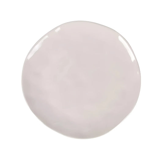 Ivory Iberica irregular shape 26cm dinner plate stoneware