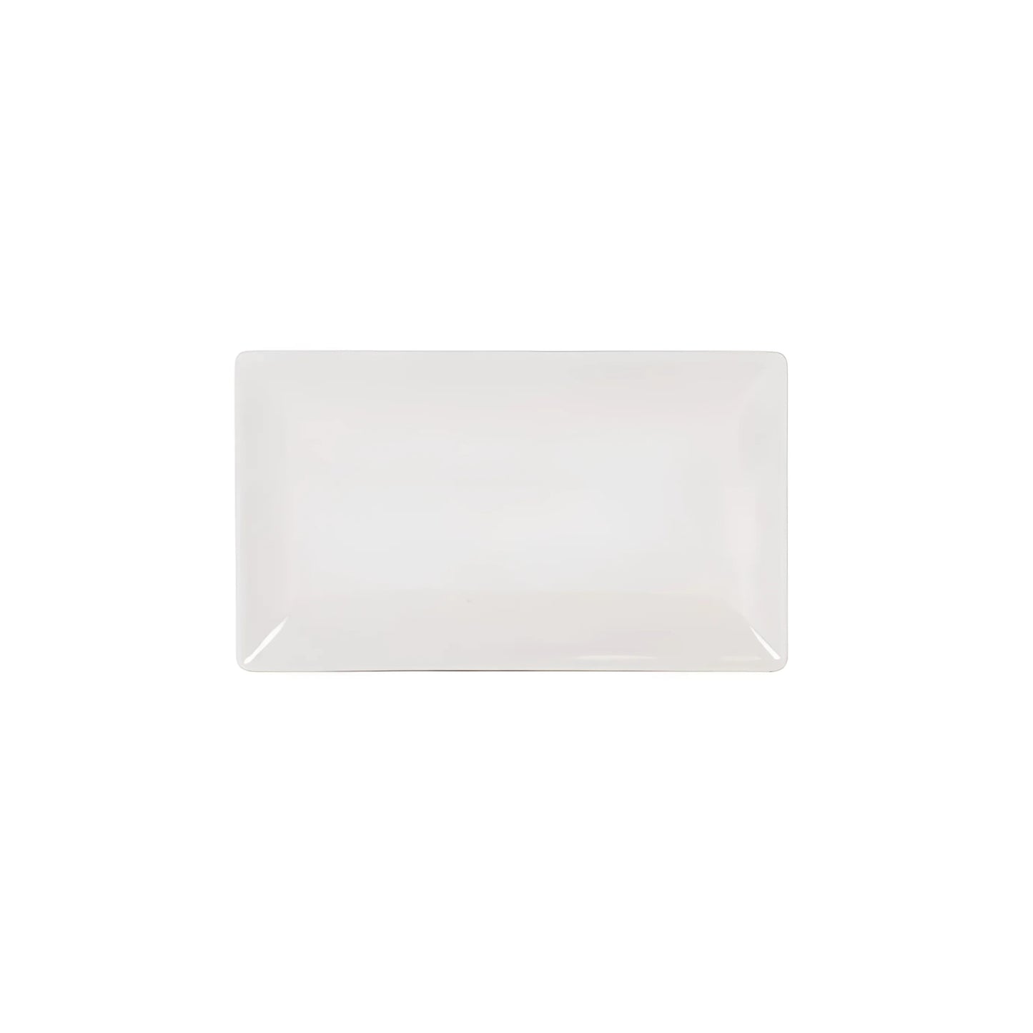 Ivory shine rectangular 25x15cm dessert tapas plate