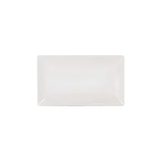 Ivory shine rectangular 25x15cm dessert tapas plate