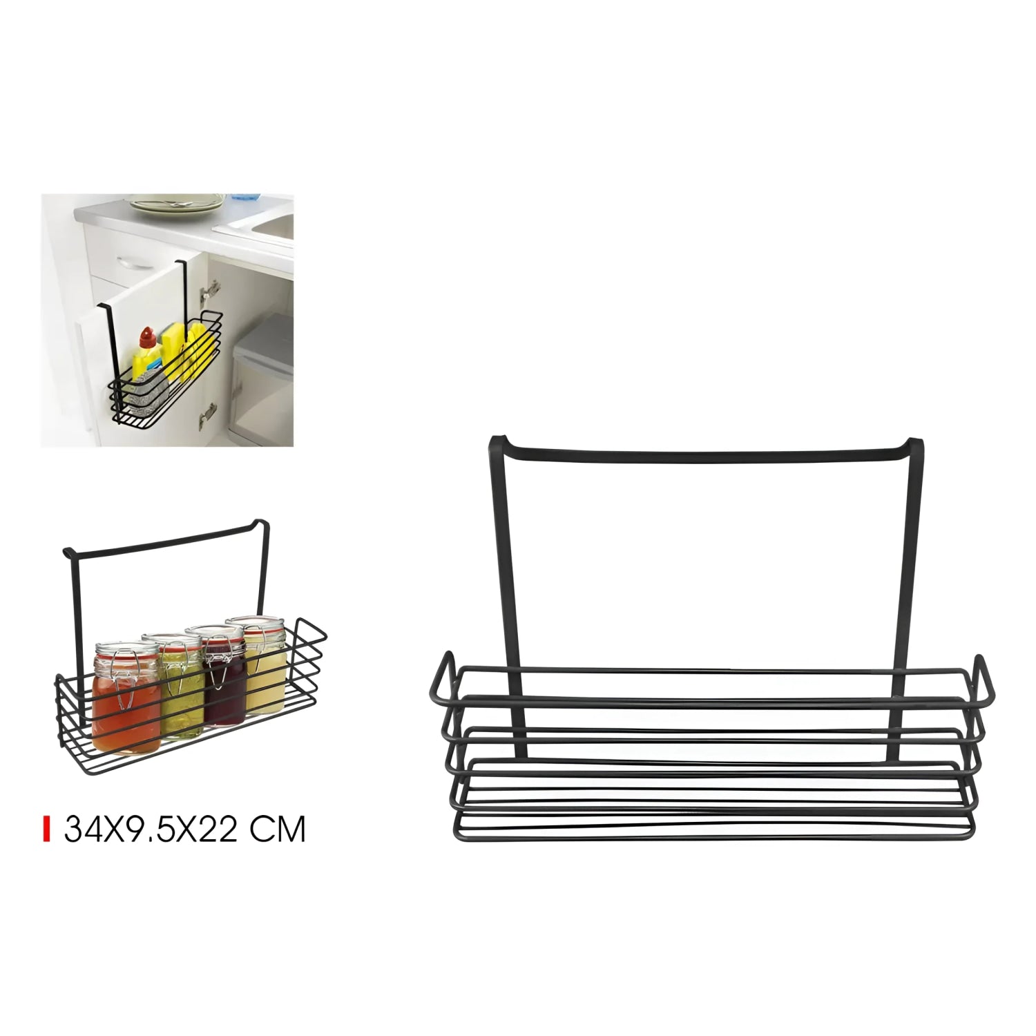 Kitchen cupboard door hanger storage metal