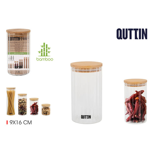 Kitchen Jars Borosilicate glass 9x16cm Quttin