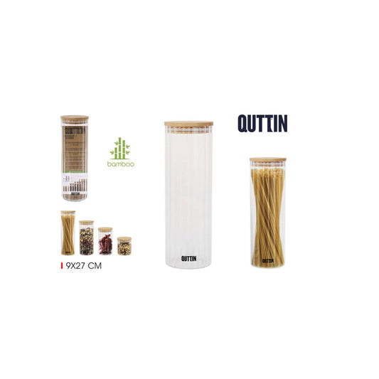 Kitchen Jars Borosilicate glass food storage pasta 9x27cm Quttin