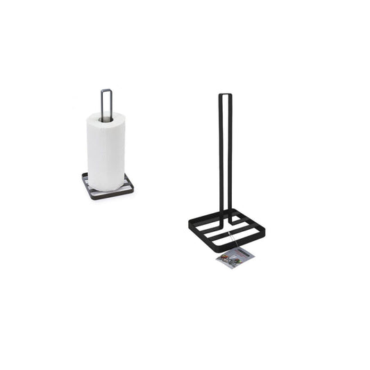 Kitchen roll paper holder Metal 14x14x32.5cm Confortime