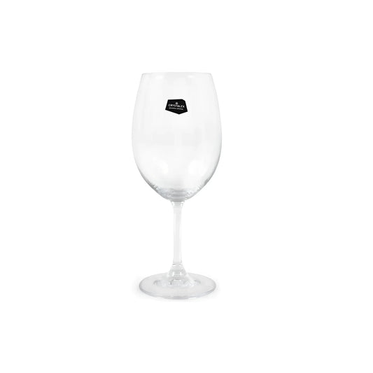 .Large 450ml red white wine glasses Bohemia Crystal Lara
