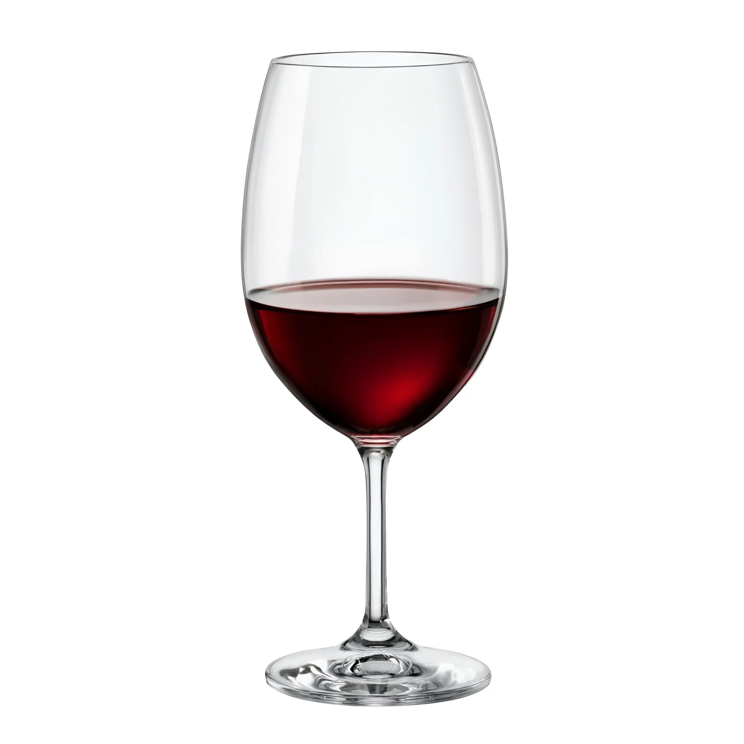 Large 540ml red white wine glasses 9.5x22.3cm Bohemia Crystal Lara