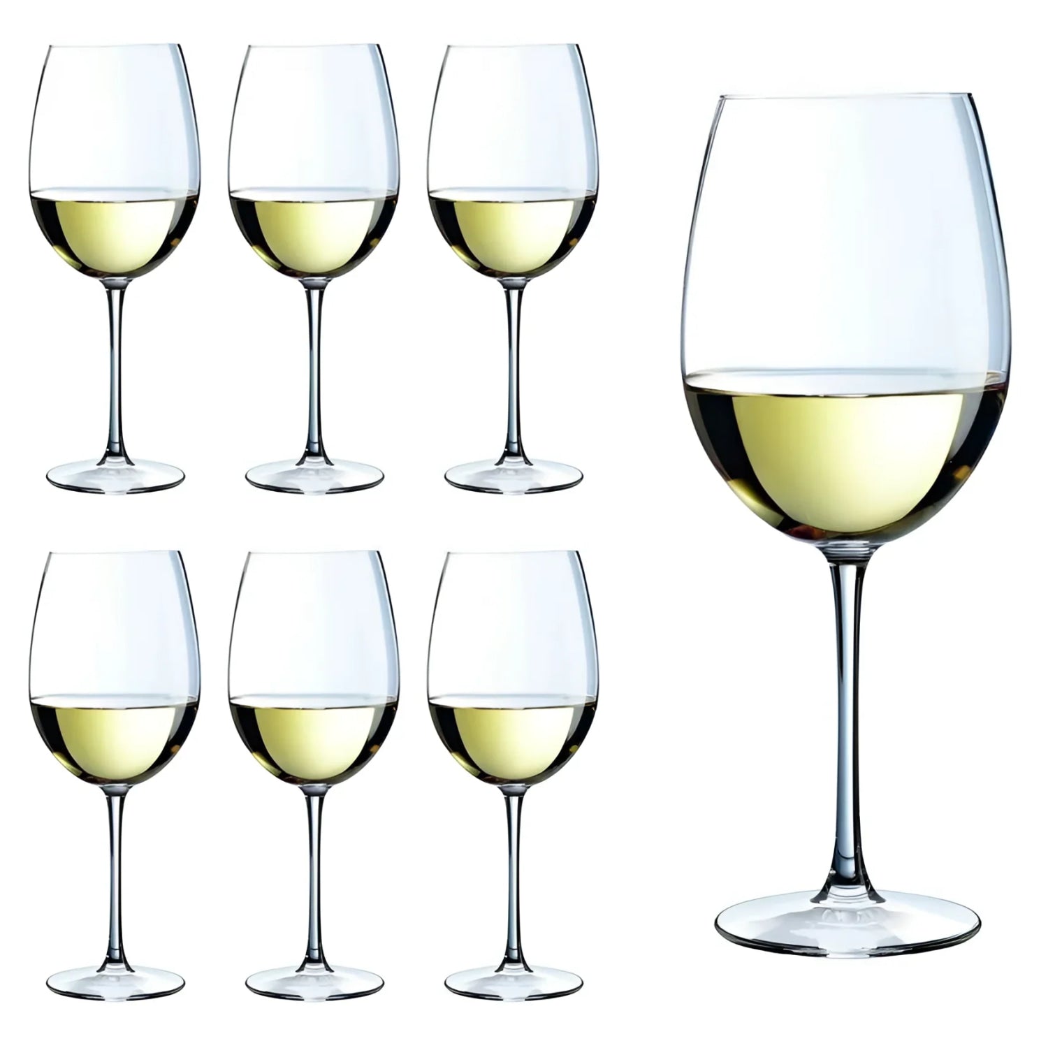 Large Burgundy Red white wine glasses 730ml