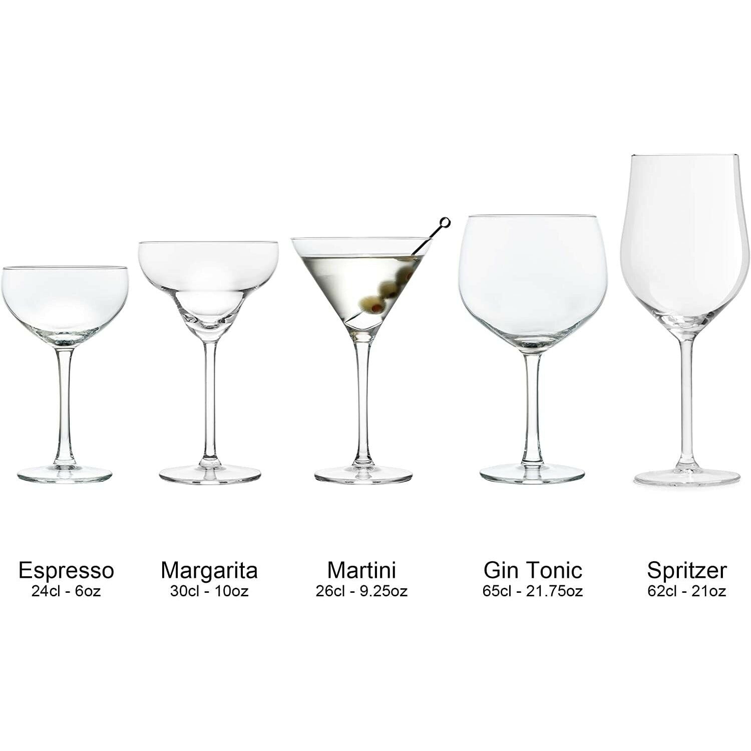 Large MARTINI glasses 260ml