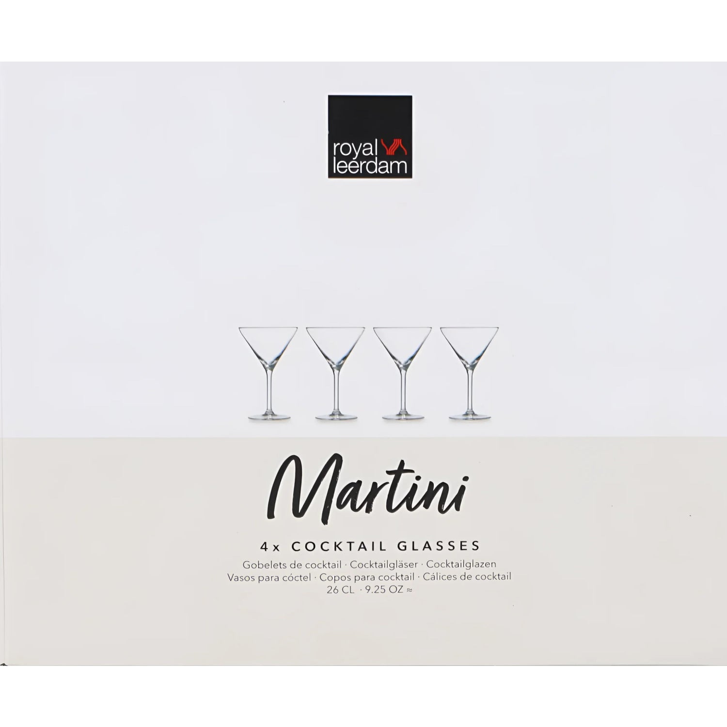 Large MARTINI glasses 260ml