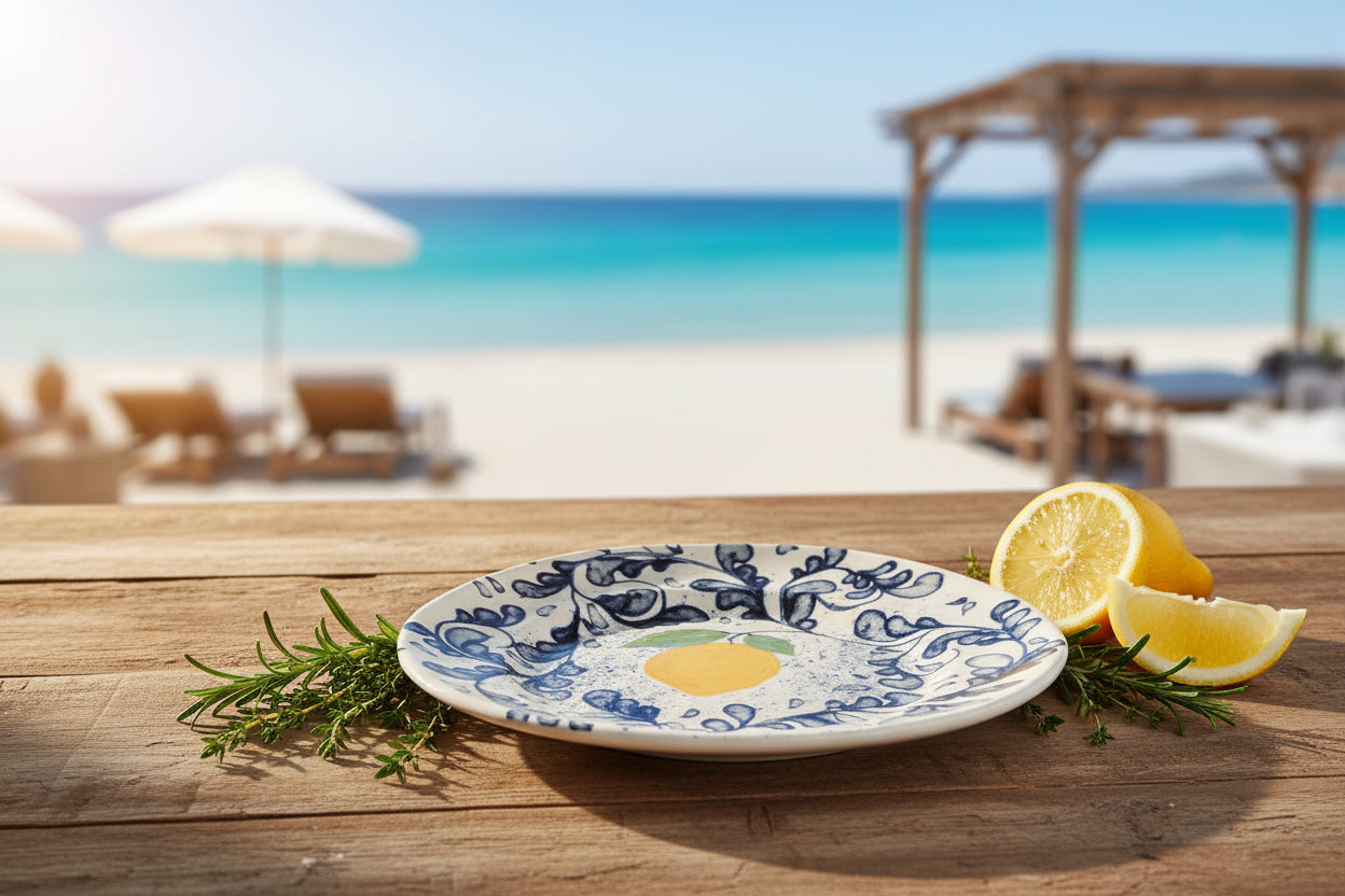 Limoi Iberica irregular shape 20cm dessert plate