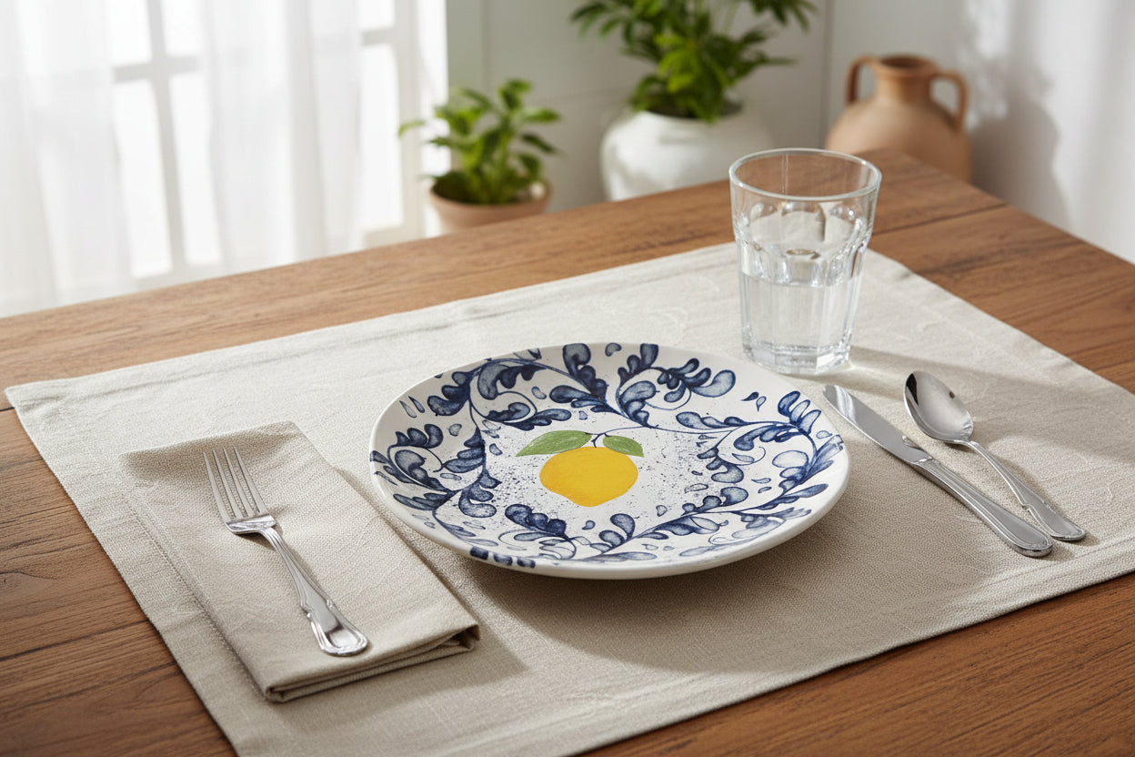 Limoi Iberica irregular shape 26cm dinner plate